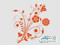 تصویر وکتوری پس زمینه گل و برگ