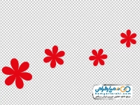 نقاشی گل چند پر ساده