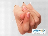 تصویر با کیفیت فشردن نوک انگشت اشاره و شصت
