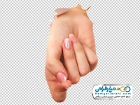 فایل png تصویر فشردن نوک انگشت اشاره و شصت