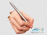 عکس png خودکار در دست بیرون آمده از کاغذ