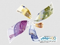 عکس با کیفیت ریزش اسکناس های یورو