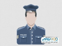 تصویر وکتوری آواتار پلیس