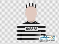 تصویر وکتوری آواتار مرد زندانی