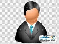 تصویر وکتوری آواتار مرد با کت و کراوات