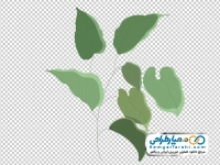 تصویر وکتوری ساقه گیاه برگ دار