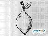 نقاشی کودکانه تک رنگ لیمو