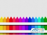تصویر png حصار چوبی رنگارنگ
