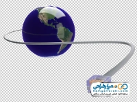 تصویر png کره زمین با کابل