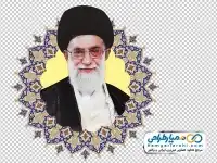 تصویر مقام معظم رهبری در کادر اسلیمی