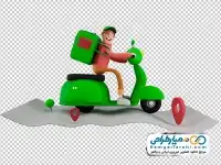 تصویر png موتور و موتورسوار